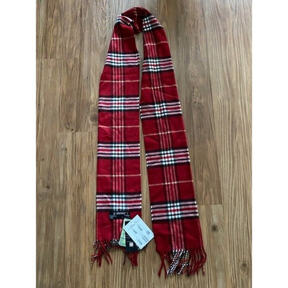 Cashmink Red Scarf (One Size) - Picture 3 of 3